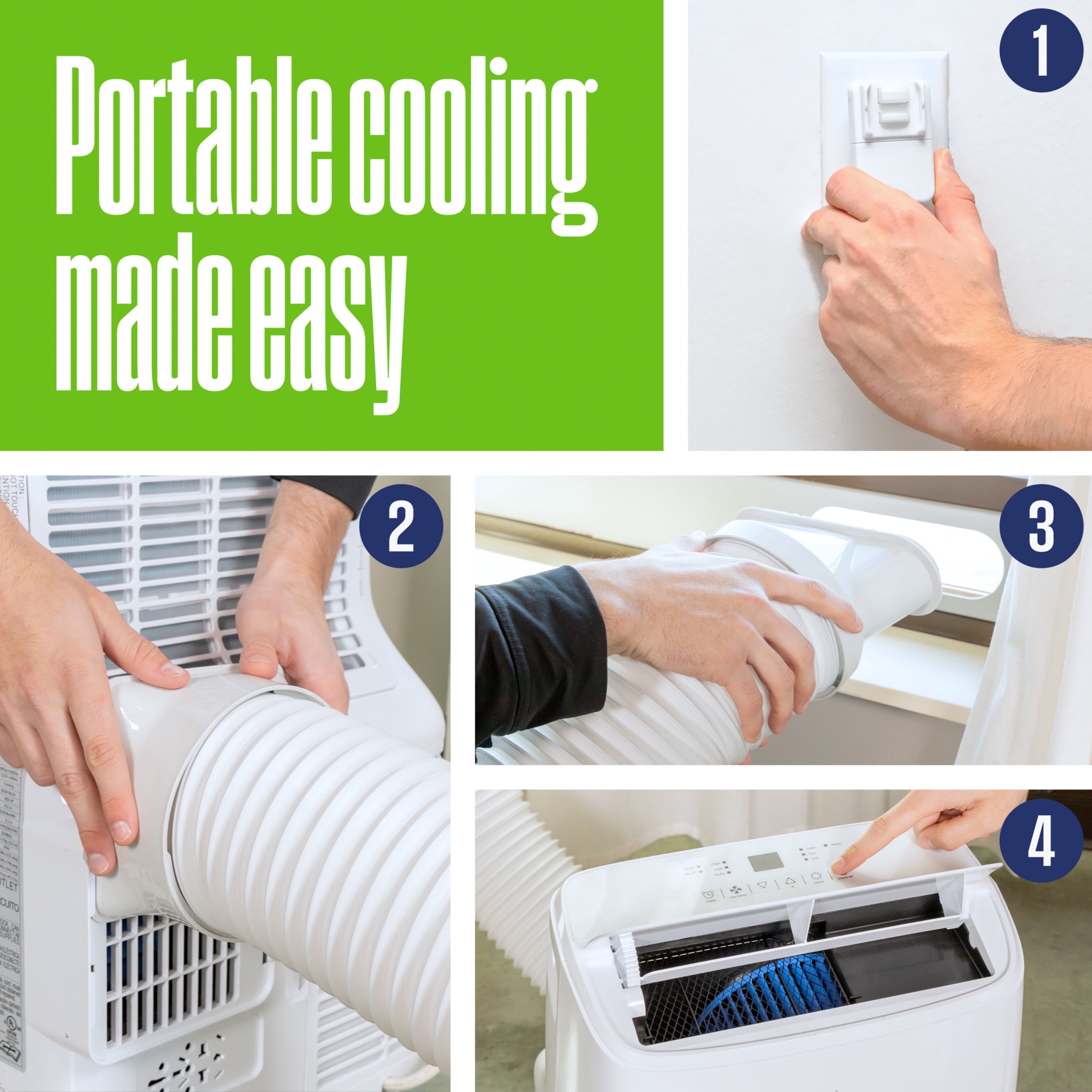 Westinghouse 8,000 BTU Portable Air Conditioner & Dehumidifier with Remote & Smart App, up to 350 Sq Ft