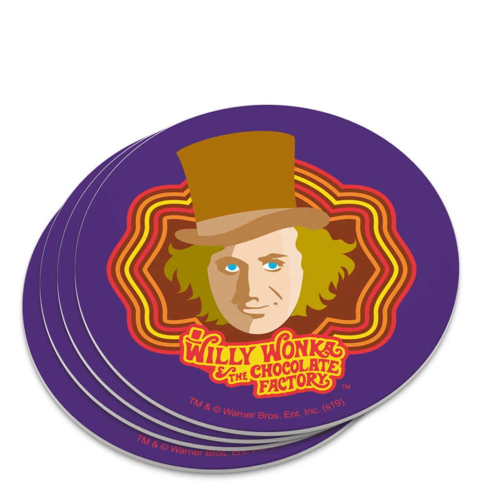 Willy Wonka and the Chocolate Factory Willy Wonka Novelty Coaster Set