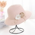 thumbnail image 4 of CNKOO Sun Hat Flower Foldable Headwear Sweat-absorbent Windproof Rope Straw Hat for Outdoor, 4 of 10