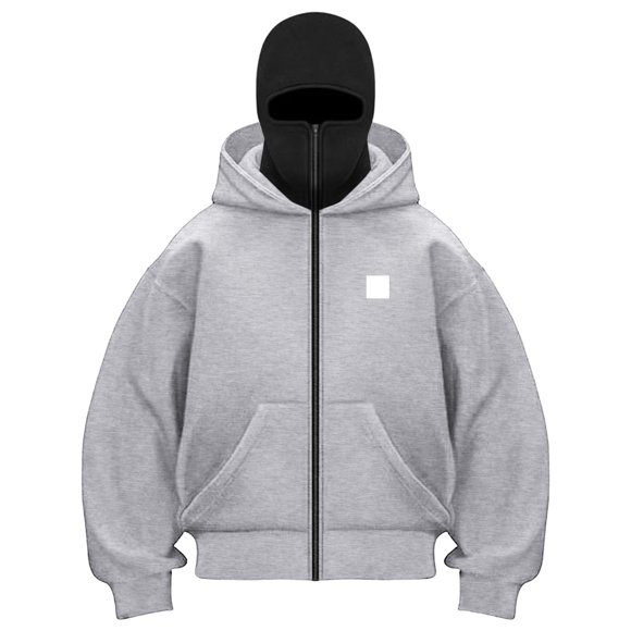 Ccpelsie Hoodies for Women Full Zip Up Leisure Warm Long Sleeve Sweatshirts with Multi Pockets Fall Winter Warm Hooded Jackets(Light Gray,S)
