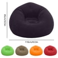 thumbnail image 3 of Prime Day Deals Flocking PVC Inflatable Sofa Portable Inflatable Lounger for Camping & Beach Inflatable Couch for Indoor and Outdoor Camping Couch Inflatable Flocking Couch, 3 of 9