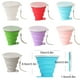 thumbnail image 4 of Injueey Taza plegable de silicona de calidad alimentaria para acampar al aire libre y viajar taza de agua portátil resistente al calor Almacenamiento y organización del hogar Verde, 4 of 6