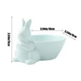 thumbnail image 3 of Large Capacity Rabbits Shape Tableware Ceramic Dessert Bowl ,Cute & Durable Bowl for Snacks, Fruits, and Desserts, 3 of 6