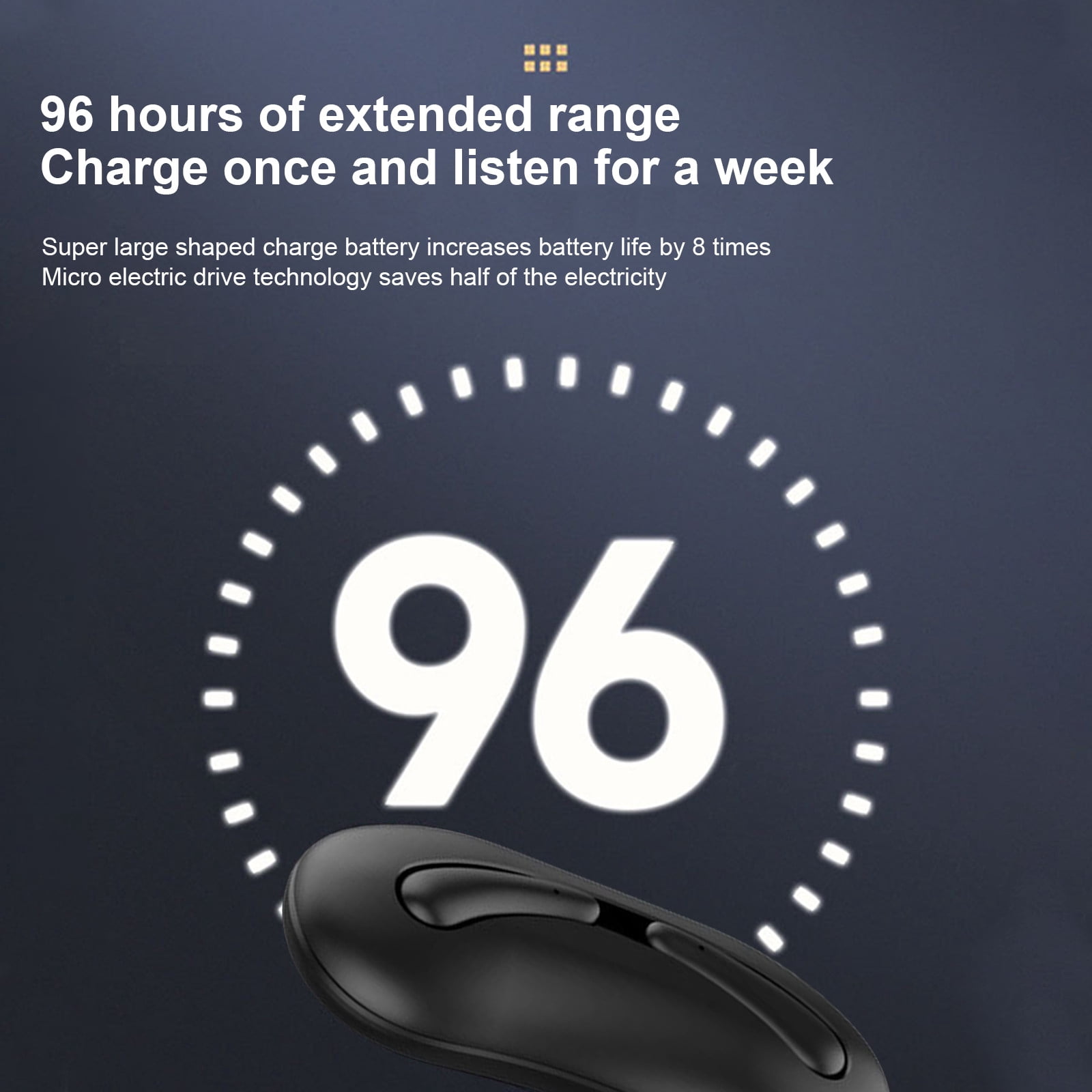Hybrid Active Noise Cancelling Wireless Earbuds, 6 Mics ENC Clear Call, IPX8 Waterproof, in Ear Bluetooth 5.3 Headphones Stereo Bass Ear Buds 59H Playtime with LED Display 32 EQs via APP - Black