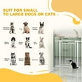 thumbnail image 4 of PawHut Dog Gate, Walk Through Pet Gate w/ Small Door, 30"-41" W x 38" H, 4 of 10