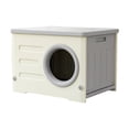 thumbnail image 1 of Casa para perros pequeños, medianos, gatos, casa para gatitos, refugio semicerrado, escondite cálido, caseta para cachorros, cama para gatos, caseta Rectangular, 1 of 8