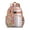 Rose-gold-8, variant on Floral and Leopard Print Student Backpack Adjustable Shoulder Straps Chest Strap Lightweight Durable Bookbag for Student and Students