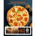 thumbnail image 3 of VEVOR Dual Fuel Pizza Oven Outdoor, 26 in Portable Pizza Oven, Pellet & Gas Powered Outdoor Pizza-Maker with Thickened Cordierite Pizza-Stone, Easy to Move with Casters, for Camping and Backyard, 3 of 9
