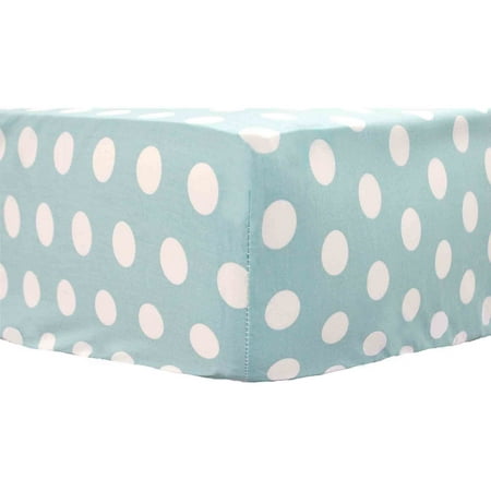 My Baby Sam Pixie Baby Dot Sheet, Aqua