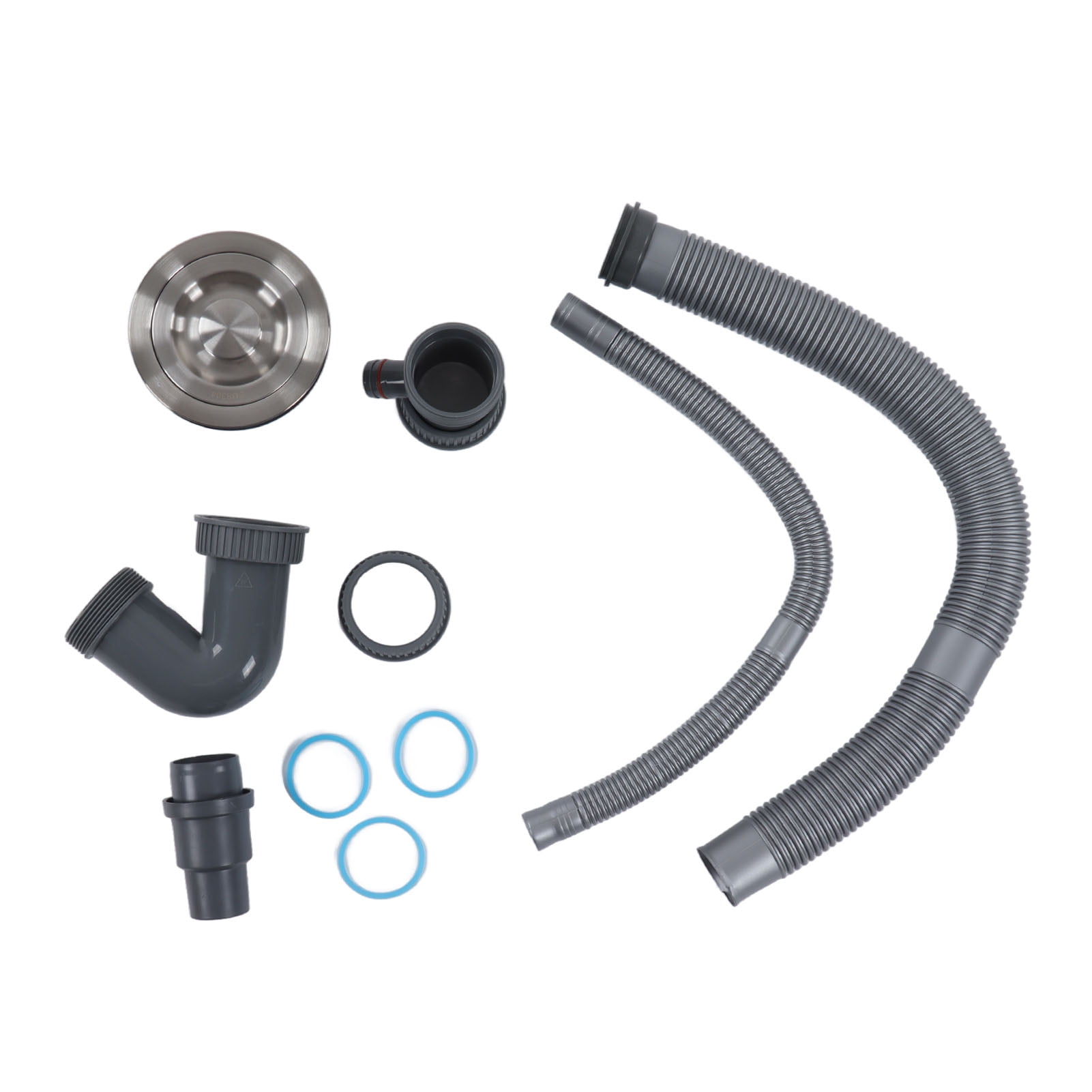 Kitchen Sink Drain Pipe Kit, 50mm Deodorize Sink Drainpipe Fast
