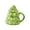 Green B, variant on Christmas 15oz Christmas Tree Mug With Lid Cute Ceramic Xmas Tree Coffee Mug Adorable Festive Ceramic Coffee Cup Winter Xmas Holiday Birthday Tabletop Drinkware Teacup Gifts For Adults Kids