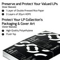 thumbnail image 3 of Hudson Hi-Fi 250 ct. Anti-Static Inner Sleeves for Vinyl Records & 250 ct. NEW VERSION Crystal Clear Vinyl Outer Sleeves – 500 Vinyl Covers, Acid-Free Premium Protection for Dust, Scratches & Static, 3 of 8