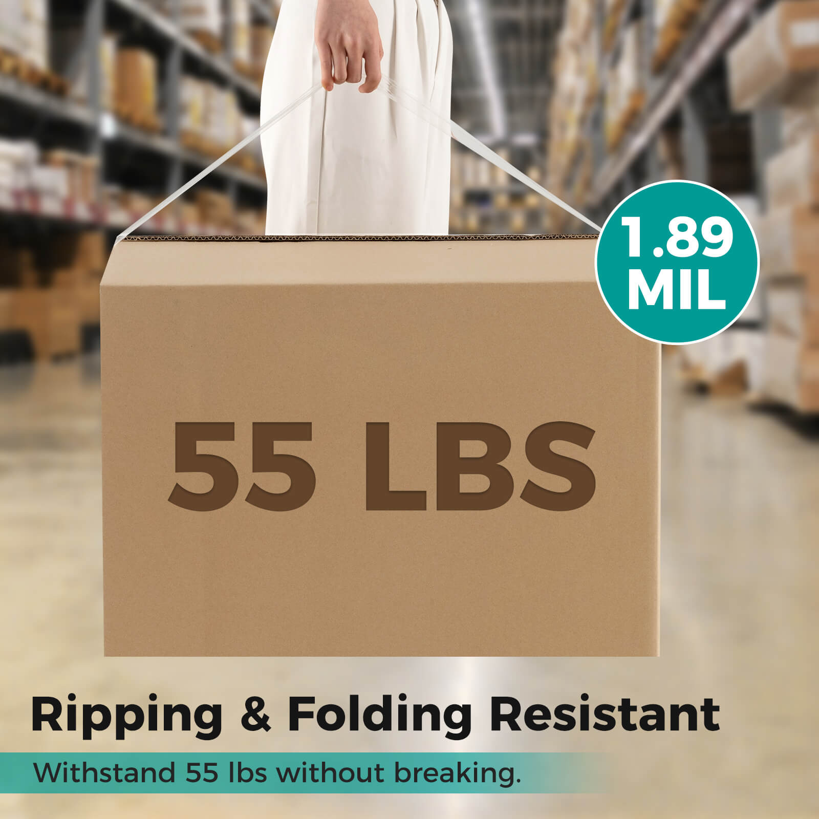 Costway 72 Rolls Heavy Duty Clear Packaging Tape with 2.36" Wide, 65.6 Yard Per Roll