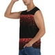 thumbnail image 3 of Fotbe Red Glitter1 Men's Camiseta sin Mangas Estampada para Hombres, Playera Casual para Gimnasio, Entrenamiento, Playa-Medium, 3 of 7