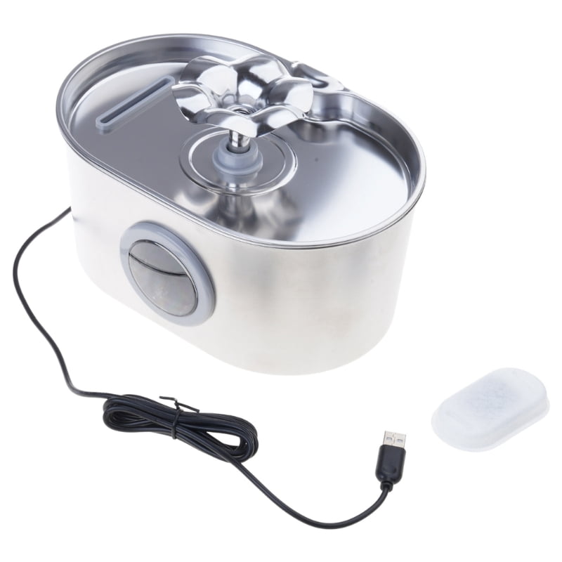 Yiran Stainless Steel Pet Water Fountain, Model 3