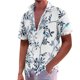 thumbnail image 1 of Men'S Casual Loose Fitting Short Sleeved Shirt Fashionable Lapel Shirt Top 4XL, 1 of 5