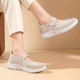 thumbnail image 4 of YOURDIARY Womens Mary Jane Walking Shoes Breathable Mesh Hook and Loop Non-Slip Casual Sneakers, 4 of 7