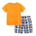 thumbnail image 5 of HILEELANG Toddler Boy Summer Short Clothes Sets Outfits Easter Cotton Orange Excavator Tee Shirts Shorts Playwear 2T, 5 of 5