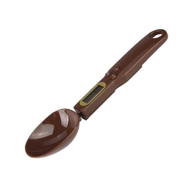 Cuchara medidora digital de cocina, material ABS, gramos/onzas, función de tara, ingredientes secos/húmedos, pantalla LCD, funcionamiento con un solo botón, portátil