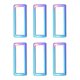 thumbnail image 1 of Uxcell 6 Pcs Anillos Rectangulares Metálicos Planos, 1-1/2" / 38.9mm Anillos Rectangulares Bucle Cuadrado para Cinturones de Cinta, Llaveros, DIY para Hacer Bolsos, Arcoíris, 1 of 6