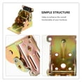 thumbnail image 3 of OUNONA 4pcs Metal Locking Hinge Garage Door Spring Positioning Hinge Small Hinge, 3 of 8