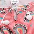 thumbnail image 3 of Robe de Plage pour Enfants Imprimé Arc-en-Ciel Col une Pièce Tenue de Plage, 3 of 6