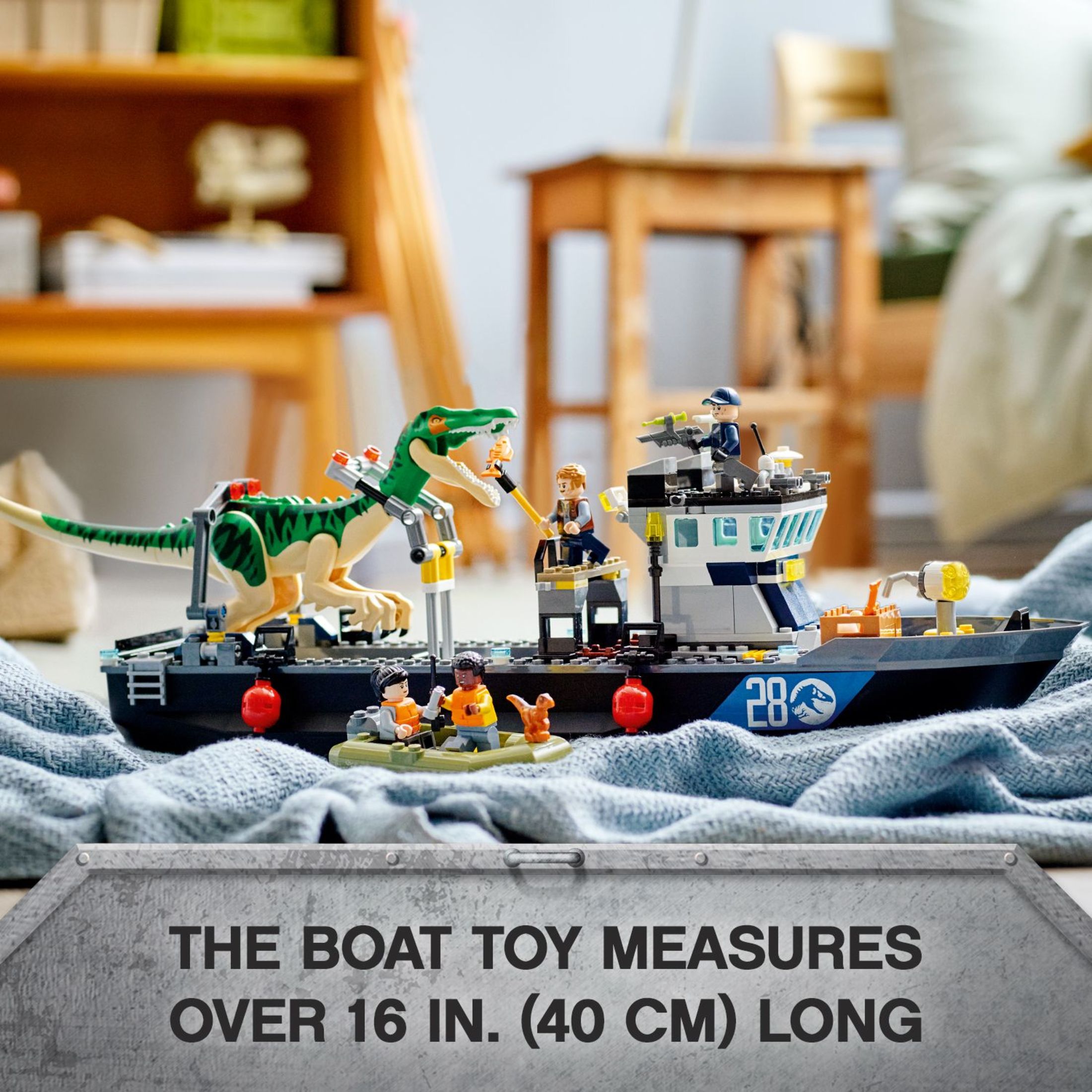 LEGO Jurassic World Baryonyx Dinosaur Boat Escape 76942 Building Toy Playset (308 Pieces) - image 5 of 8