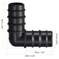 thumbnail image 2 of Unique Bargains 24.5mm Barbed Plastic Hose Barb Fittings 15 Count, 2 of 7