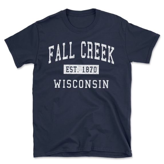 Fall Creek Wisconsin Classic Established Men's Cotton T-Shirt