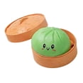 thumbnail image 2 of Bola de masa sensorial con forma de empanadilla suave para niños y adultos. Regalo ideal para las fiestas. Verde, 2 of 9
