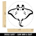 thumbnail image 2 of Sweet Kawaii Chibi Manta Ray Self-Inking Rubber Stamp Ink Stamper - Black Ink - Medium 1 Inch, 2 of 7