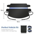 thumbnail image 2 of Agricasst Windshield Cover for Ice and Snow, Car Windshield Snow Cover with Two Side Rearview Mirror Cover, Waterproof 600D Heavy Duty , Car Cover for Winter Car Accessories, SUV, Truck, 78x50Inch, 2 of 10