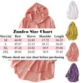 thumbnail image 2 of Zunfeo Sun Protection Clothing Women Lightweight Cotton Linen Blouse Hooded Summer Button Down Shirts Purple, 2 of 4