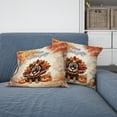 thumbnail image 2 of Happy Thanksgiving Chinese Shar-Pei Turkey Costume Pumpkins Autumn Leaves Pillow Cushion Double Sided Dog Lover Throw Pillow - 130144, 2 of 4