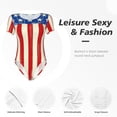 thumbnail image 5 of Picia America Flags2 Womens One Piece Swimsuits Modest Tummy Control Bathing Suits Lace Up Slimming Swim Suit-XX-Large, 5 of 9