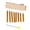 Gold, variant on BOKYAN 8-Tone Bar Chimes Handheld Musical Percussion Instrument with Wood Frame Solid Aluminum Tubes 6.5 inches / 16.6 cm Blue