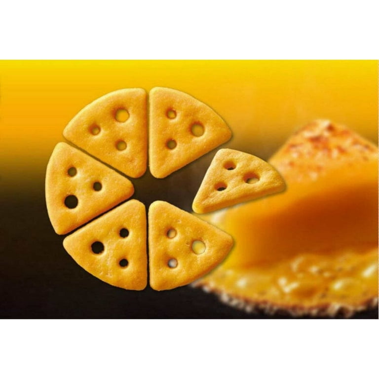 Glico Cheeza Japanese Cheese Crackers Variety Pack, 4 Flavors