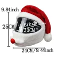 thumbnail image 7 of ZHaobin Cycling Helmet Christmas Motorcycle Helmet Cover Full Face Safe Hat Santa Claus Racing Cap Merry Christmas Decoration Gift (Red), 7 of 7