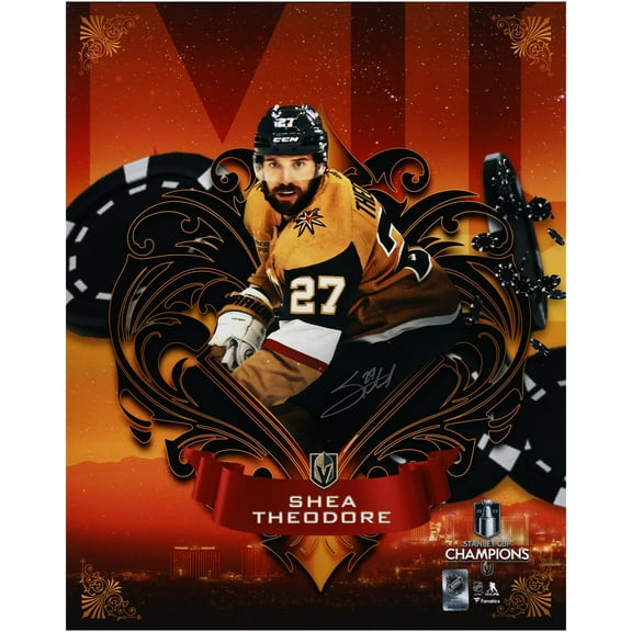Shea Theodore Vegas Golden Knights 2023 Stanley Cup Champions Autographed 16" x 20" Misfits Panel Photograph - Fanatics Authentic Certified