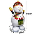 thumbnail image 4 of Globos navideños Mylar, globos gigantes grandes de Papá Noel y muñeco de nieve de aluminio para Navidad, decoraciones para fiestas de Año Nuevo, 4 of 5