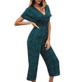 thumbnail image 3 of LilyLLL Womens Summer Short Sleeve Jumpsuit Casual Wide leg Playsuit, 3 of 3