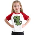 thumbnail image 4 of RXIRUCGD 2025 Vêtements d'Été pour Enfants Tout-Petits Garçons Filles Mode Mignon Col Rond Imprimé Manches Courtes Haut, 4 of 7