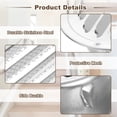 thumbnail image 4 of 2 Pack Stainless Steel Air Vents, 4.5 Inch Louvered Grille Cover, Silver, 4 of 7