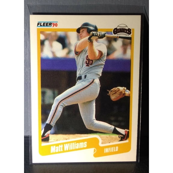1990 Matt Williams Fleer Baseball Card #75