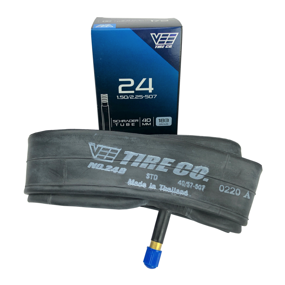 ASC Bicycle Inner Tube – 24 X 1 3/8 – Schrader Valve – Black Rubber