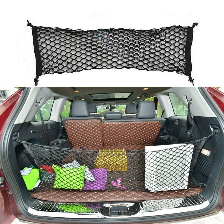 SHENKENUO Envelope Style Trunk Cargo Net – Universal Fit, Black Nylon, 43.3" X 19.7"