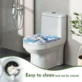 thumbnail image 4 of ZIATUBLES Toilet Seat Lid Cover Elastic Edge Stretchable Toilet Lid Cover Washable Reusable Toilet Bowl Lid Cover Universal Fit Most Lids Home Decor, Sea Turtle, 4 of 6