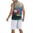 thumbnail image 2 of Honeii Pond Cute Axolotl print basktball shirt for men and women, Unisex basketball jersey for Theme party-4X-Large, 2 of 6