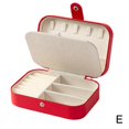 thumbnail image 1 of Wbxfbo Double-Layer Leather Jewelry Storage Box with Portable Design ,Multi-Compartment Organizer for Rings Earrings Necklaces ,Travel-Friendly Anti-Oxidation Display Case, 1 of 8