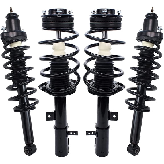Detroit Axle - 4pc Struts Kit for 2008-2014 Dodge Avenger 2011-2014 Chrysler 200, 2007-2010 Sebring Front & Rear Ready Struts w/Coil Spring Assembly Suspension Shock Absorbers